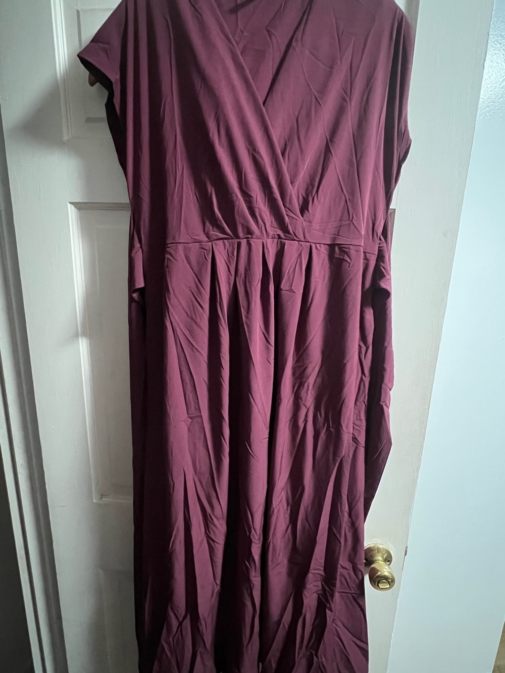 HALARA Wrap-Front Maxi Dress